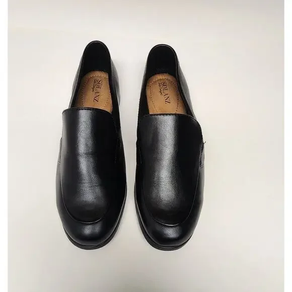 Solanz Sole Comfort Flat Loafer Shoes Color Black Size 8.5W - Picture 3 of 10